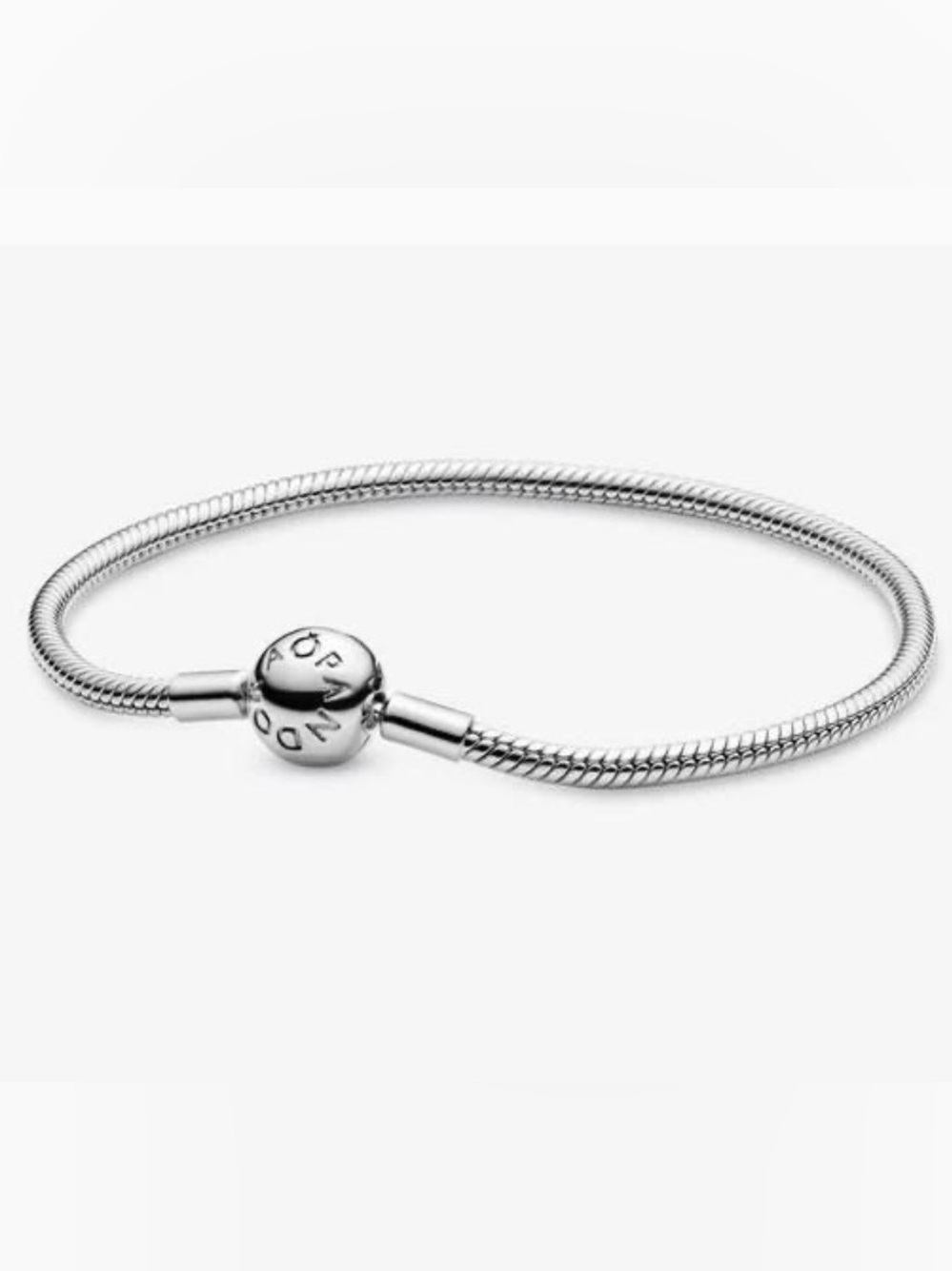 Pandora ESSENCE silver snake chain bracelet